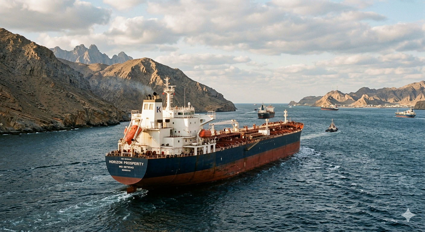 Kapal tanker minyak.