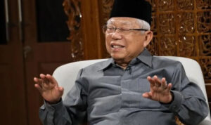 Saat Haji, Mobil KH Ma’ruf Amin dan Keluarga Terbalik