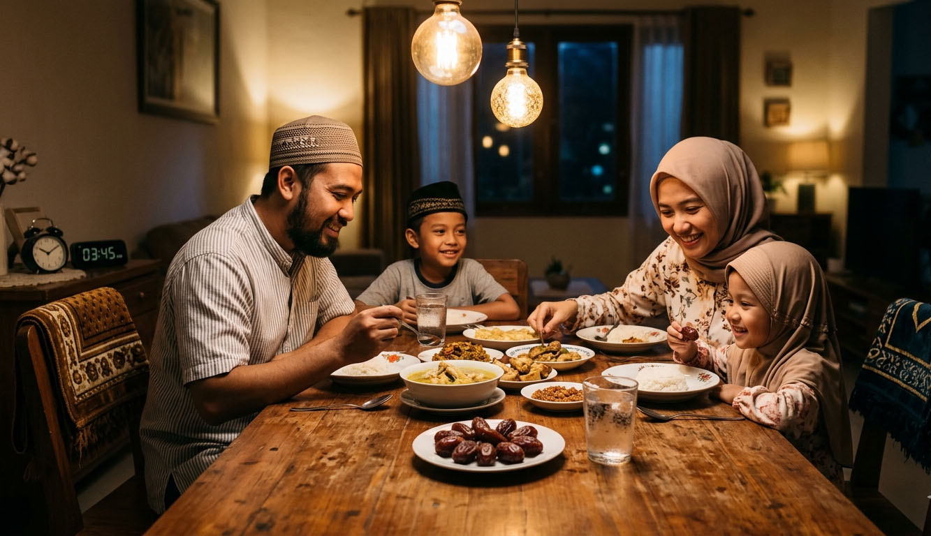 Sahur keluarga.