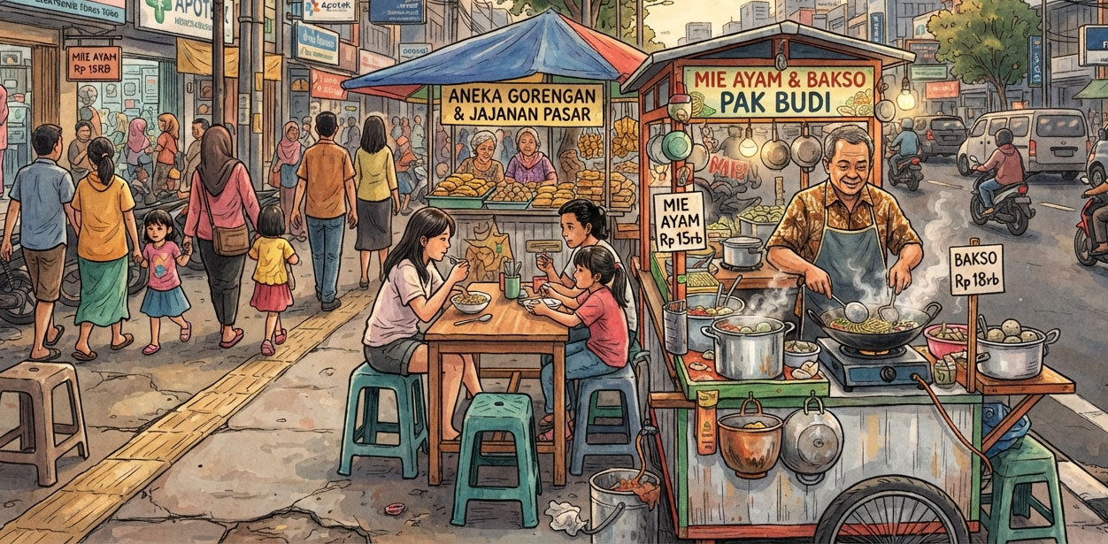 Pedagang Kaki Lima.
