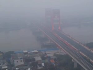 Kabut Asap Selimuti Kota Palembang Ahad Pagi